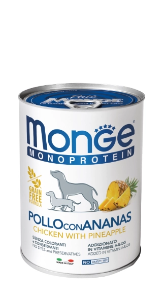 Monge Monoprotein pate pollo piña